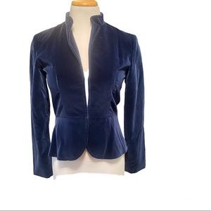 Vintage St. William by Kay Unger Blue Velvet Blazer